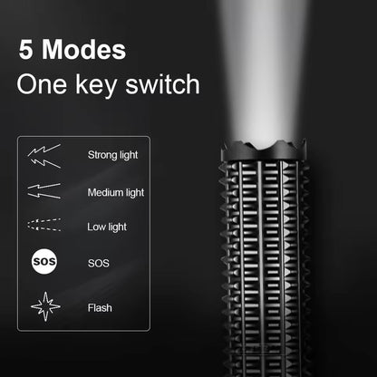 Discount 50%🚀Super-bright LED self defense flashlight